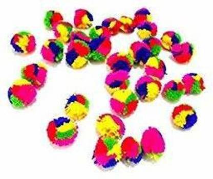 Woolen Gonda Assortedcolor 250pc Pom Balls for Craft Jewelry Embroidery Making1"