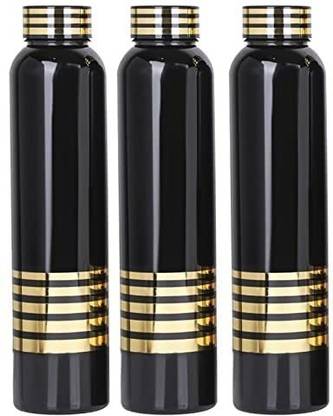 Pack of 3 RB BLACK BOTTEL 1000 ml Bottle Plastic