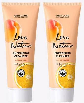 Oriflame Sweden LOVE NATURE Energising Cleanser with Organic Apricot & Orange-150ml