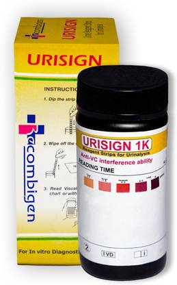 Urisign Urine Test Strips for Ketone, Urinalysis Urine Strip Pack of 100 Ph Test Strip