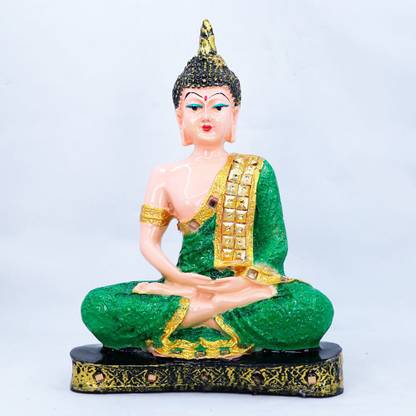 Flipkart Perfect Homes Graceful Meditating Blessing Beautiful Resin Finishing Buddha Decorative Showpiece - 23 cm