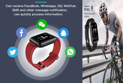 Y2H Enterprises O110_ID116 _ID116 Plus Pedo meter, Fitness Tracker Multi Feature Bluetooth Smartwatch