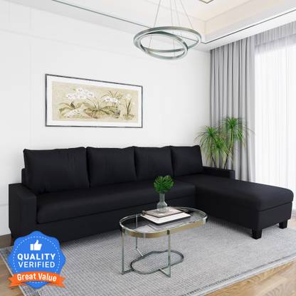 Flipkart Perfect Homes Porto L Shape Fabric 6 Seater  Sofa