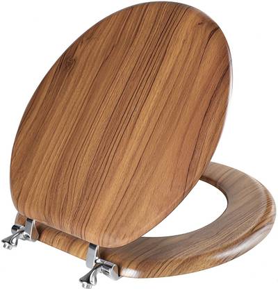 24x7eMall Wooden Toilet Seat Cover