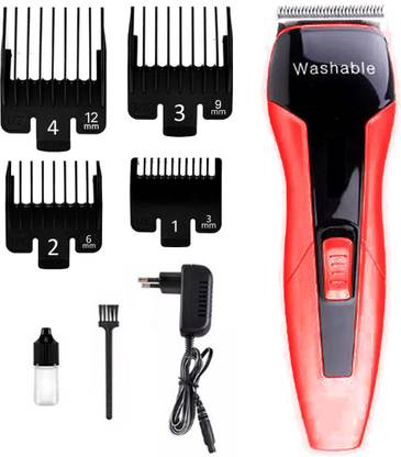 AZCV Kemei Rechargeable Professional Electric KM-5015 Hair Clipper & hair trimmer Fully Waterproof Trimmer 45 min  Runtime 4 Length Settings