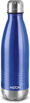 MILTON Duo DLX 500 Thermosteel 24 Hours Hot and Cold Water Bottle, Blue 500 ml Flask