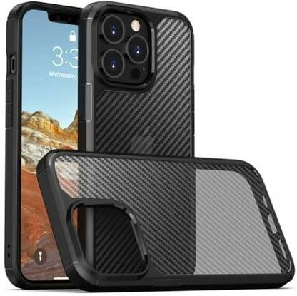 MobikWorld Back Cover for iPhone 11Pro Max (Black) Carbon Fiber Defender Case with Camera Protection Frosted Finish