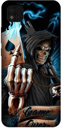 BigcraftPrint Back Cover for Redmi 9 Activ Black Joker, Joker cards Printed back cover