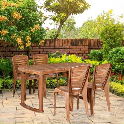 Nilkamal Mega Plastic 4 Seater Dining Set