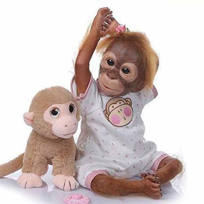 Zero Pam Real Life Reborn Doll Monkey Lifelike Animal Baby Reborn Baby Dolls Realistic