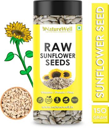 Naturewell Sunflower Seeds (Raw) for Protein, Vitamin, Magnesium, Iron, Calcium, Fiber Sunflower Seeds
