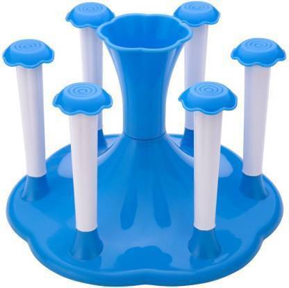 AONTAN Plastic cup stand Glass and Spoon Organiser for Glasses and Cutlery Glass Stand Plastic Iron Holder