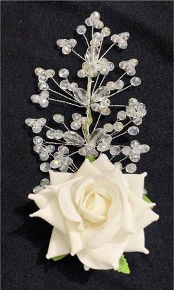 Jency kb-93 WHITE FLOWER SIL TAR Bun