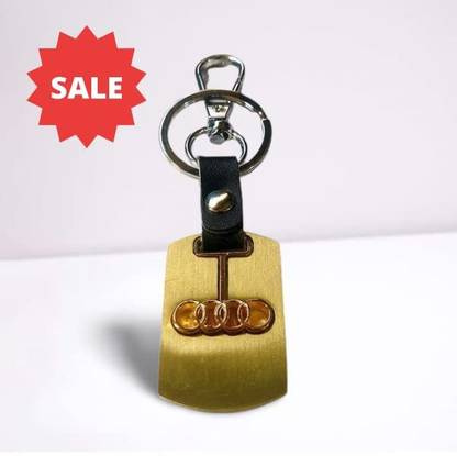 TechBytesRetail KeyWorld Audi Premium Gold Key Ring For Care All Brands Available ( Audi ) Key Chain