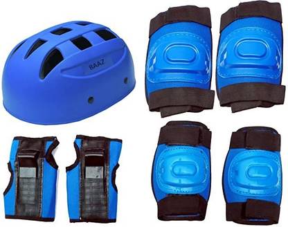 BAAZ Skating Protection Kit - Helmet + Elbow Guard + Knee Guard + Hand Guard || Skating Kit