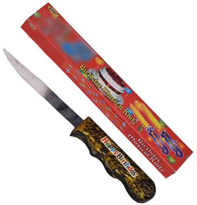 tirupaticollection 1 Pc Stainless Steel Knife 'HaPpY BirThDaY' Mucis Cake Cutting Knife For All