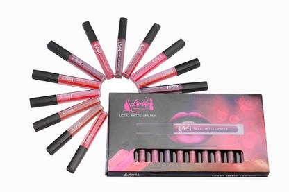 lipsip Ultra Smooth Superstay matte liquid lipstick combo pack of 12 lipstick