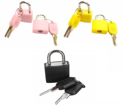 WunderVoX Padlock Suitcase Drawer Lock Luggage Case Keyed Padlock-X6 Padlock