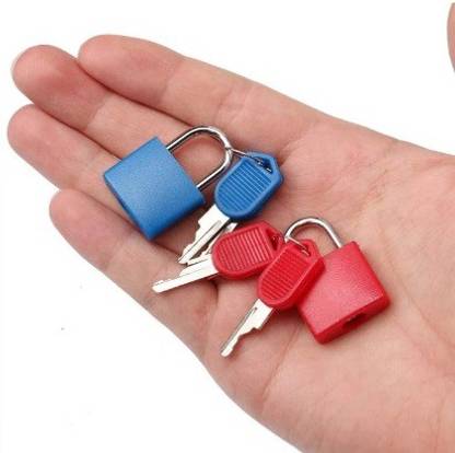 WunderVoX Small Padlock Travel Mini Suitcase Lock With 2 Keys-X40 Padlock