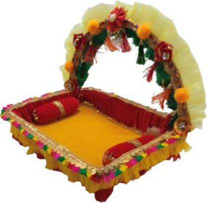 Kanha Krishna Ji Singhasan / AAsan for Bal Gopal ji size S 0 to 2 Jhula