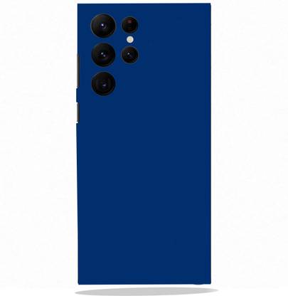 BUGGU Dark Blue Matte Mobile Back Skin Guard, Dark Blue Matte, SAMSUNG S22 ULTRA Mobile Skin