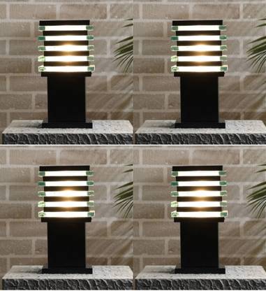 BLACK RAY GL ICE CUBE BLACK 06 Gate Light Outdoor Lamp