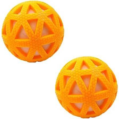 Rvpaws Interactive Squeaky Dispensing Chewable Ball Pet Playing Toys Rubber Chew Toy, Ball For Dog