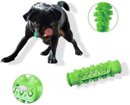 Woofy Dog Chewable Puppy Teething Dental Care Toothbrush Teeth Cleaning Toys Rubber Chew Toy For Dog & Cat