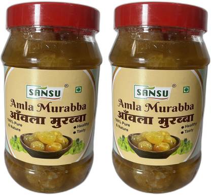 SANSU HEALTH CARE Premium Quality Homemade Pure Organic (Amla ka Murabba) Amla Murabba