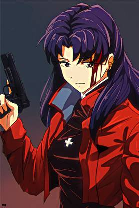 Evangelion Misato Katsuragi Poster 18 x 12 inch 300 Paper Print
