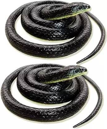 मैडीग्रुप RUBBER BLACK MAMBA SNAKE PRANK TOY | SOFT RUBBER DURABLE GAG TOY
