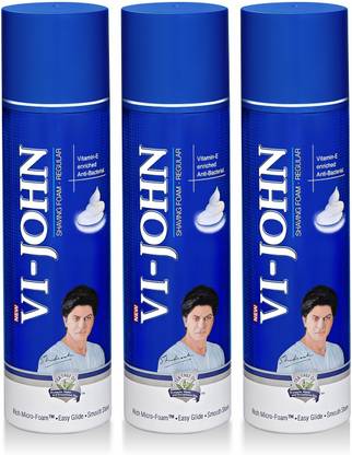 VI - JOHN Shaving Foam (250gm Each, Pack of 3)