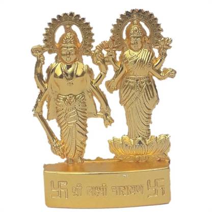 PUCHCHI Laxmi narayan ji ki murti Decorative Showpiece  -  7 cm