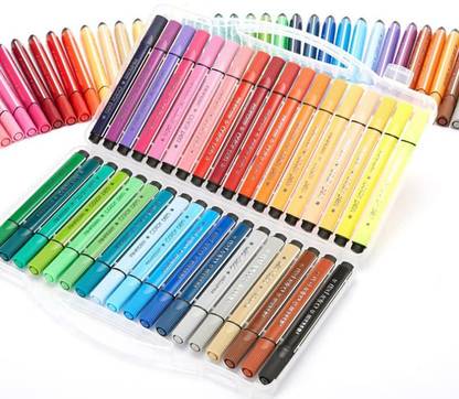 WECAN FASHION 48pcs DIY Creative Washable Watercolor Pens Water-Based For School Painting