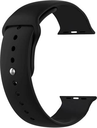 Pepkoala Black Strap compatible with all Smartwatches 42 mm Silicone Watch Strap