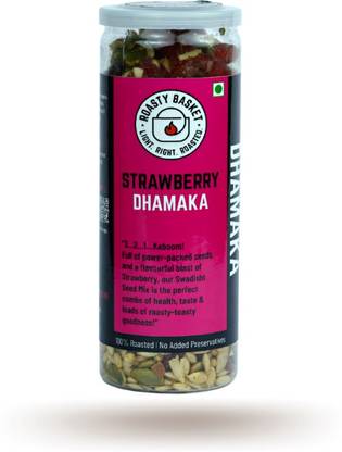 ROASTY BASKET Roasted Strawberry Dhamaka with Full Power-Packed Swadisht Seeds Pack of 1