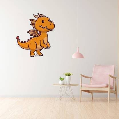 WALLSTICK 57 cm Dynosaur (Reptiles
) Self Adhesive Sticker
