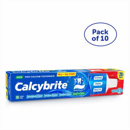 calcybrite High Calcium Toothpaste 50g x 10 Toothpaste