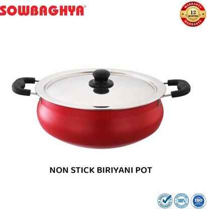 Sowbaghya 6Ltr Biriyani Pot(HANDI) Non-Stick Coated Cookware Set