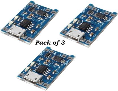 3REE 3, 5V 1A 18650 Lithium Battery Charging Board TP4056 Lithium USB Charge Module Electronic Components Electronic Hobby Kit