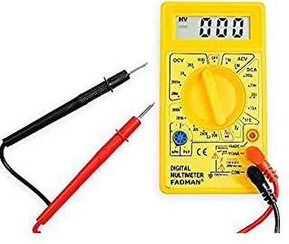 samest Digital Multimeter Campus Component Digital Multimeter, Yellow RS6 Electronic Components Electronic Hobby Kit