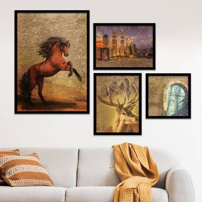 walllane Aesthetic Painting for Bedroom Livingroom Home - Modern Art Wall Decor Digital Reprint 17.25 inch x 13.25 inch Painting
