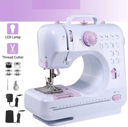 IBS Mini Lightweight Portable Sewing Machine Household Sewing Machine Built-in 12 इलेक्ट्रिक सिलाई मशीन