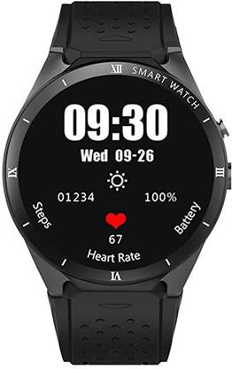 ASWORLD KW 88 PRO (New Version) Smart Watch with Always-on AMOLED Display, Black Smartwatch