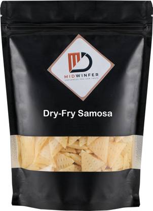 Midwinfer 3D Triangle Fryums Ready to Fry Papad Microwave, Air Fry Instant Vegan Snacks