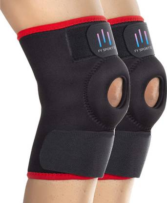 FY Sports Knee Cap Support belt brace for Pain Relief Open Patella Women and Men Knee Support