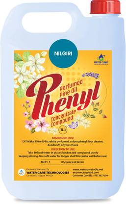 WATER CLINIC White Phenyl|Disinfectant Insect Repellent|Make 30 to 40L from 1 Lit Concentrate Nilgiri ( Eucalyptus )