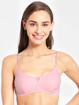 Seamed Wirefree Non-Padded Bra with Adjustable Straps -Canpi Women Training/Beginners Non Padded Bra