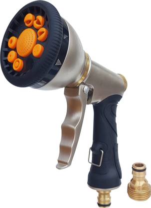 Flipkart SmartBuy 9 Mode Multipurpose Metal Body Hose Nozzle Water Spray Gun High Pressure Washer