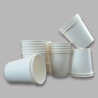 Nector Pack of 100 Paper cups 75 ML white- Special offer